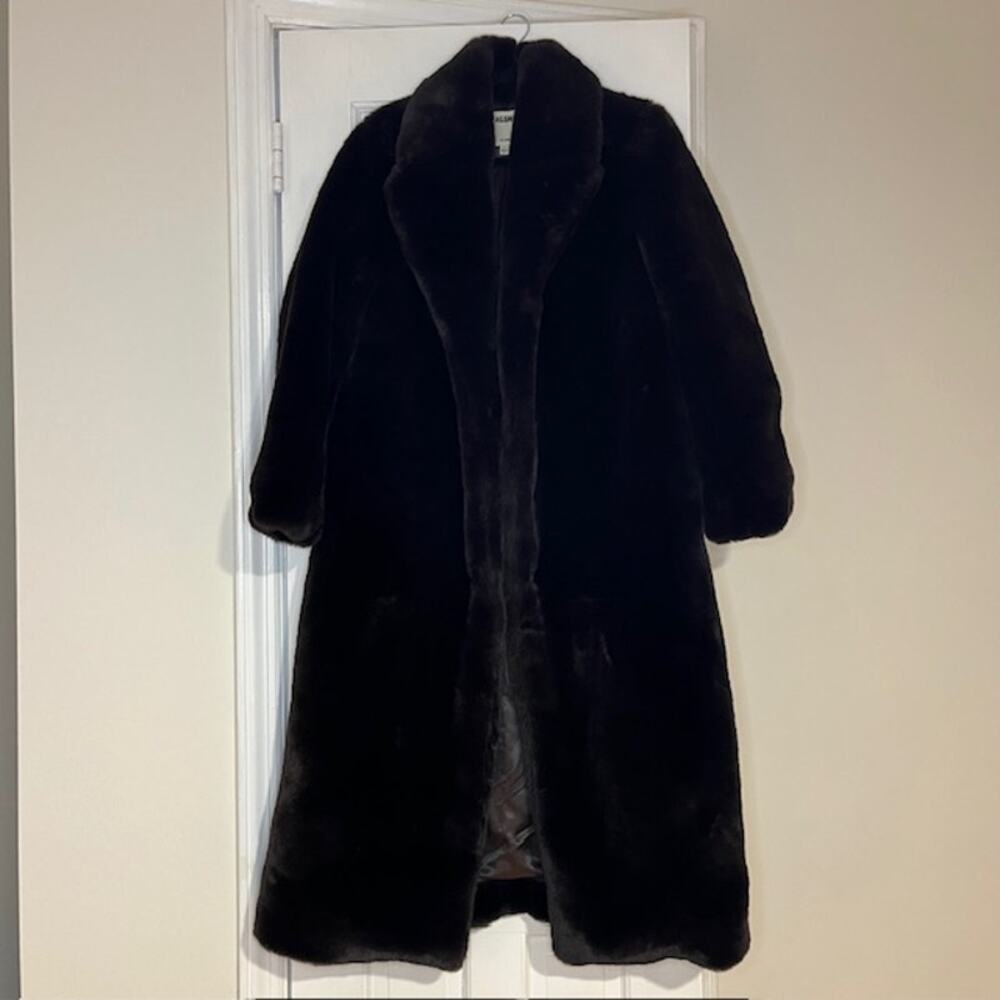 L’Agence Faux Fur Lizbeth Coat - size 6 - Picture 4 of 11